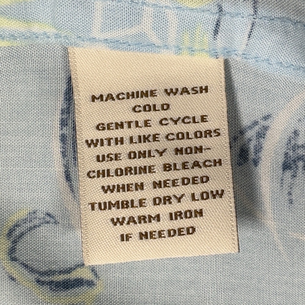 Caribbean Cocktail Print Camp Shirt Mens 3XT Blue Rayon Hawaiian Short Sleeve - Picture 7 of 12